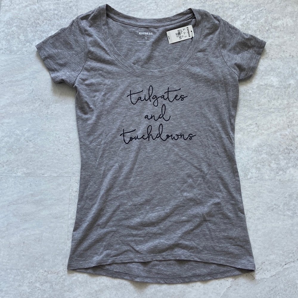 Tailgates and Touchdowns tee NWT